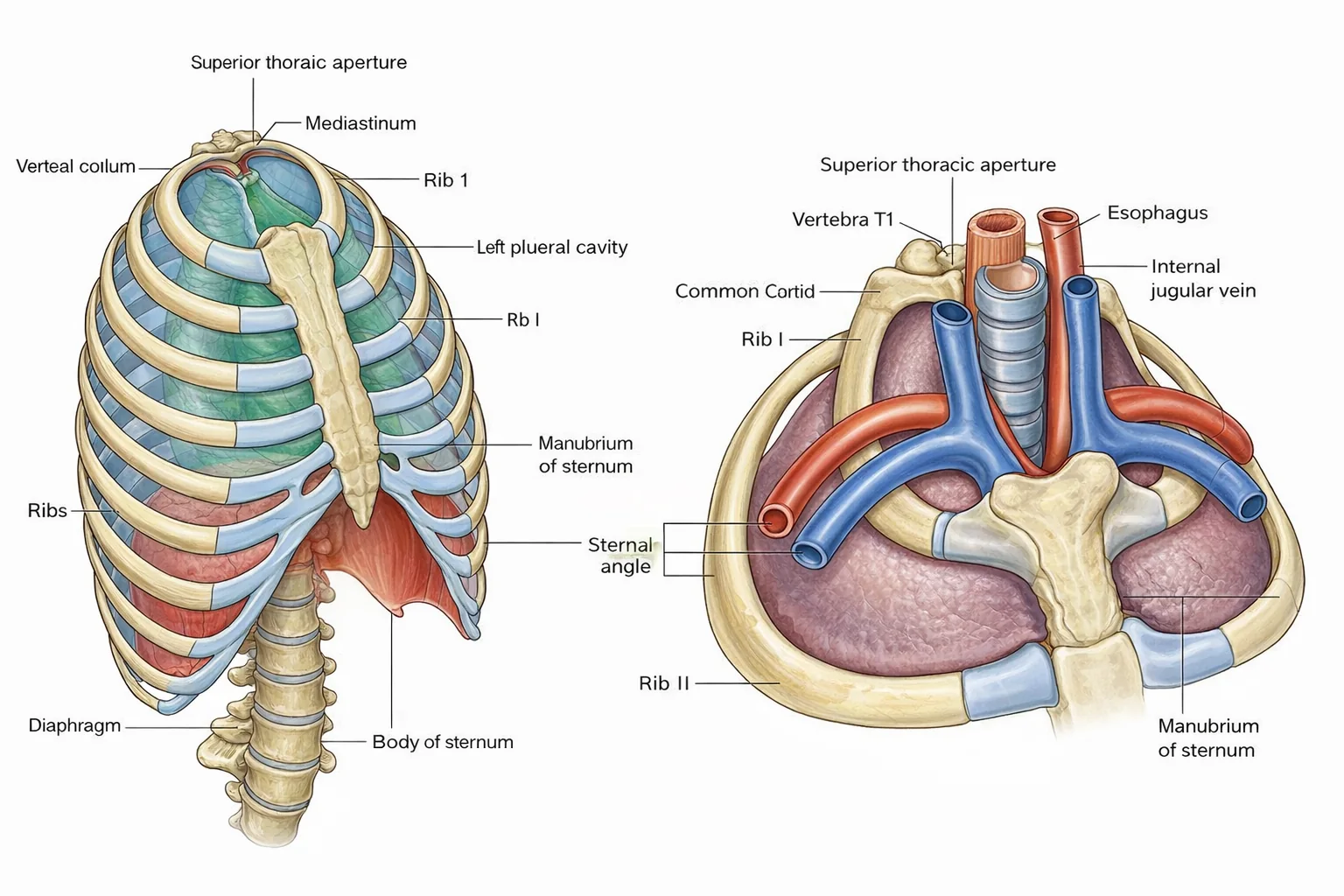 Superior thoracic aperture/anatomical thoracic inlet