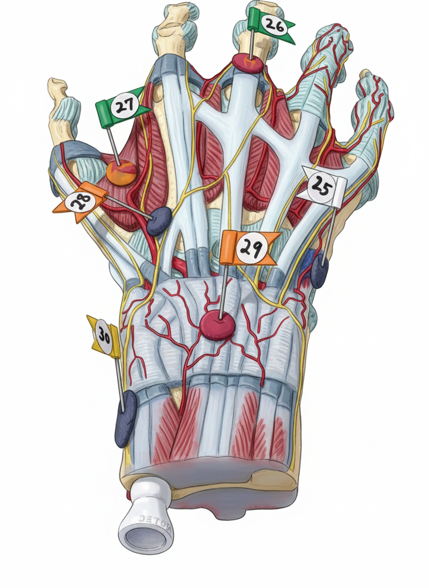 Dorsal part of hand - flgs