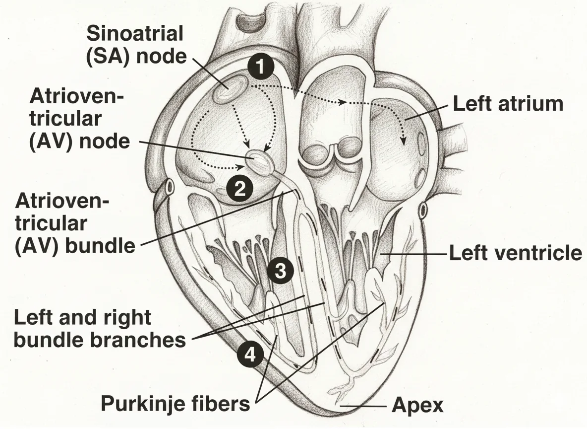Heart blood flow