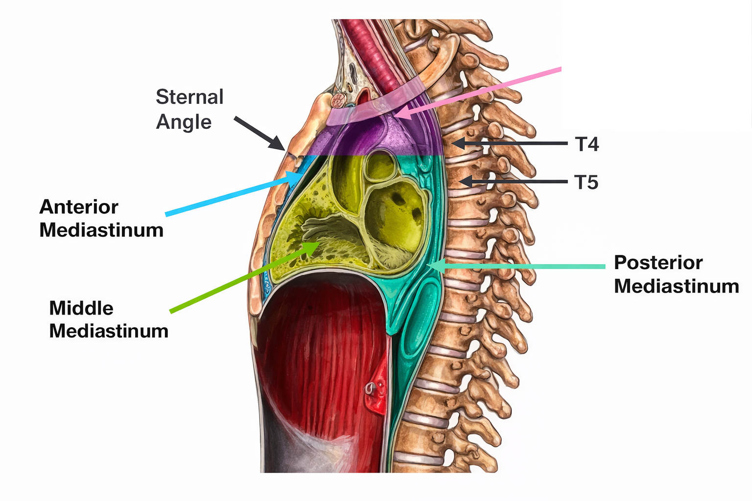 Mediastinum Parts
