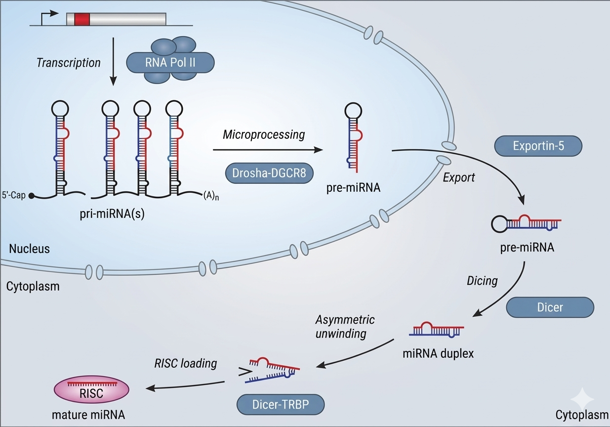 תהליך היווצרות miRNA