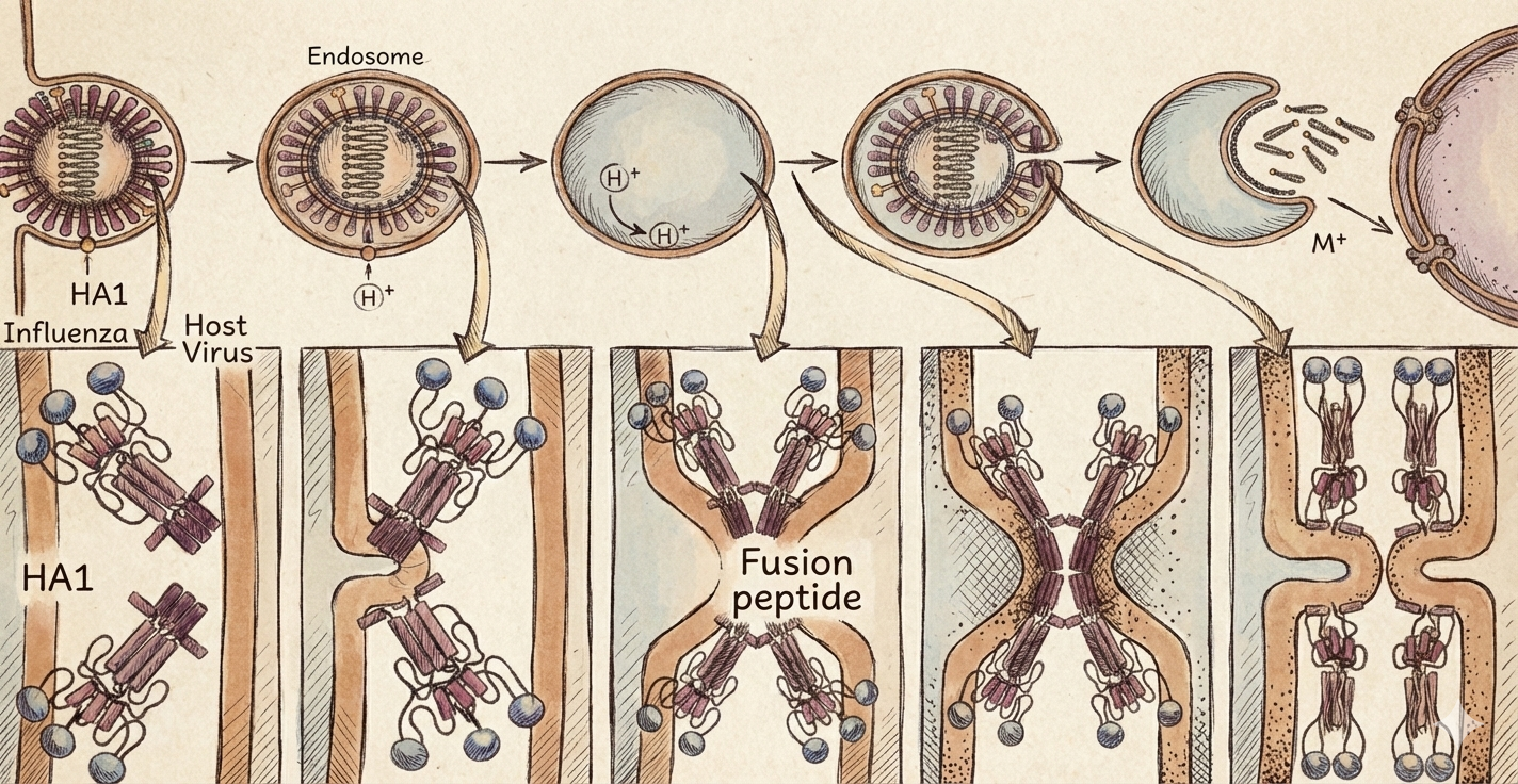 Influenza virus entry