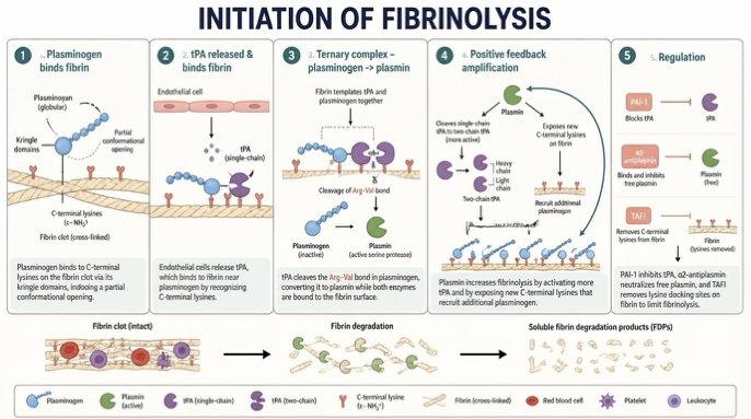 Initiation of Fibrinolysis - detailed